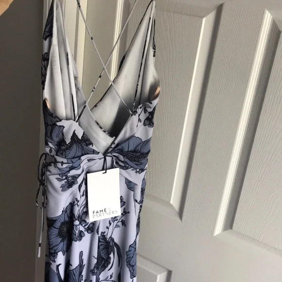 Worn once - Strappy floral open back maxi dress - Picture 4 of 8